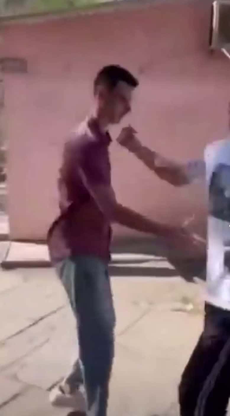 Cover for Dude picked on the wrong guy    #fight  #fightcam  #fights  #fyp  #fypシ  #fypシ゚vira l blowthisup p blowthisupforme s  everyone is over 18 and this is a movie set
