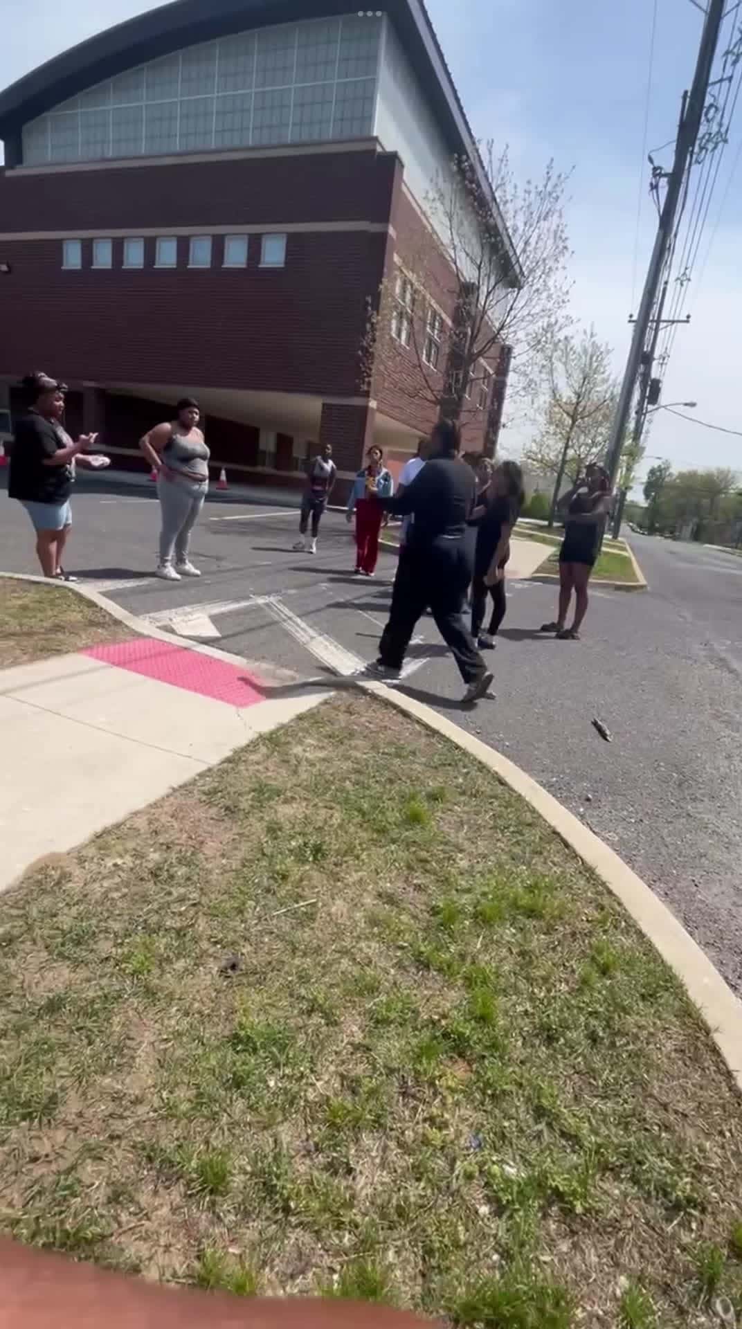 Cover for School and instagram beef turns in to squabble because someone threw something at her grams.  #fightcam