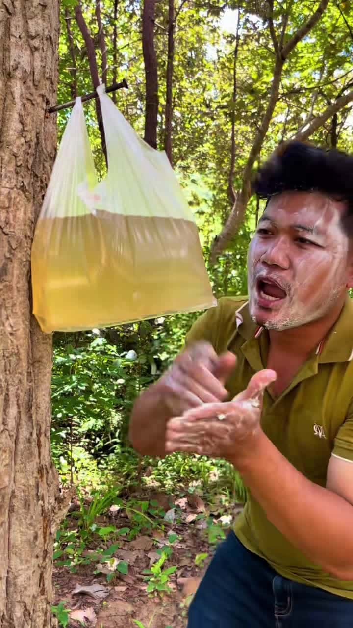 Cover for The guys shows SURVIVAL skills and Useful save Water & PVC smells #camping #outdoors #bushcraft #stitch #standwithkashmir