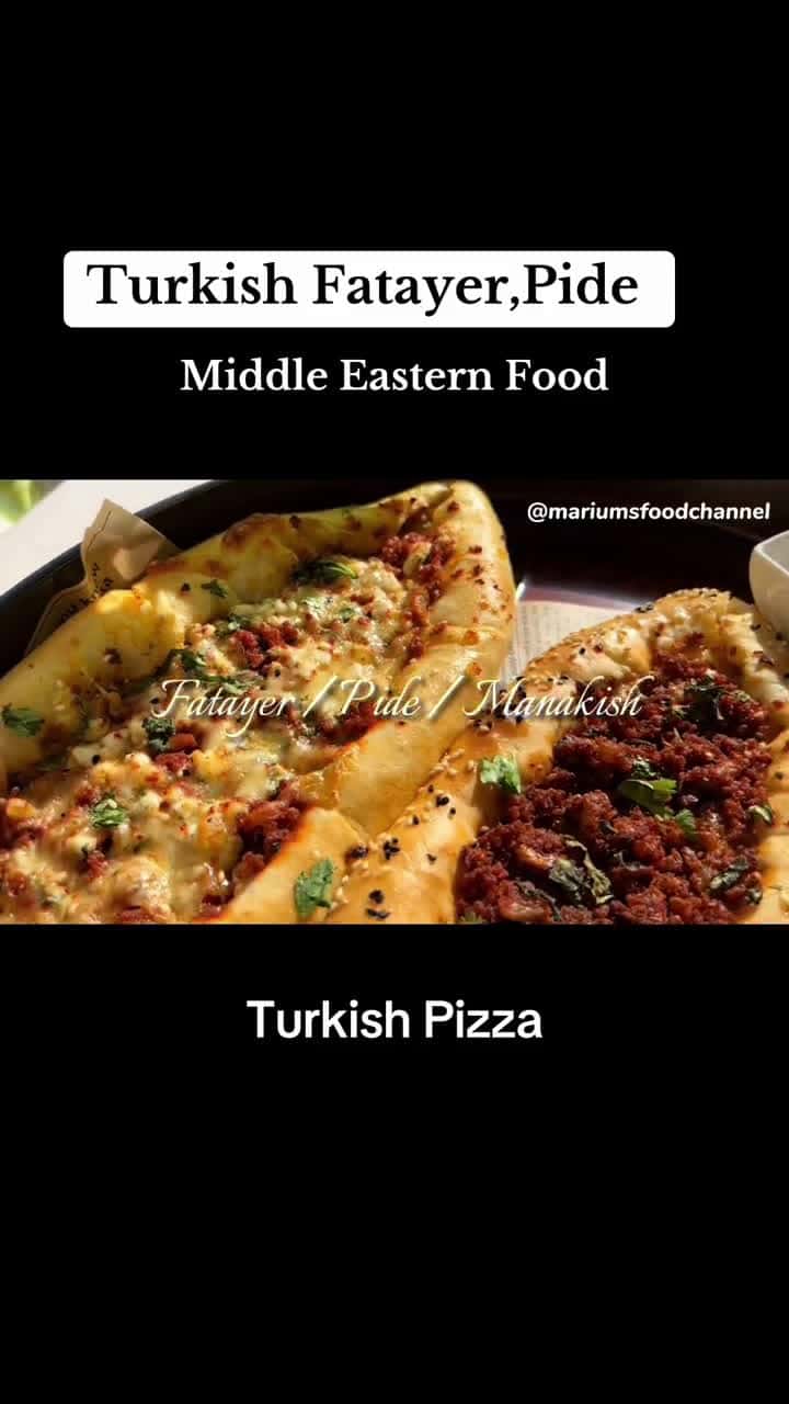 Cover for Fatayer  Pide Middle Eastern Food Turkish Pizza Recipe  Follow for more delicious 44513 #shortvideosscoopz