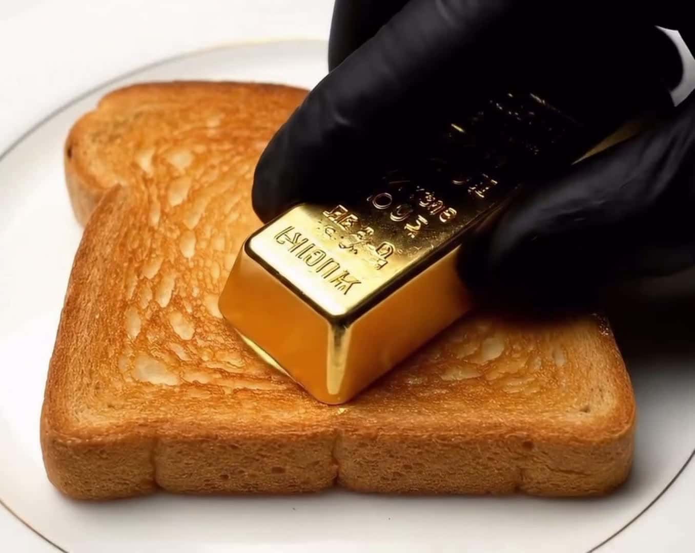 Cover for Gold bar spread #Oddly #OddlySatisfying #gold #goldbar 