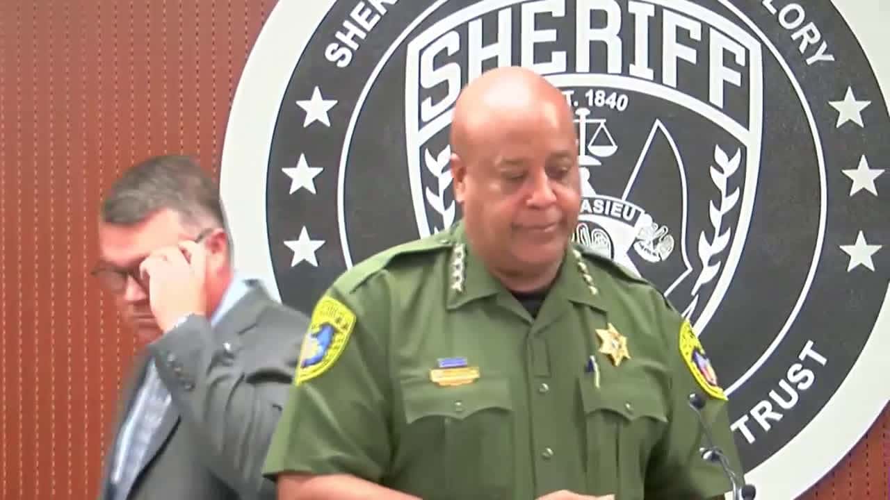 Cover for Full news conference: Calcasieu law enforcement officials discuss recent crime