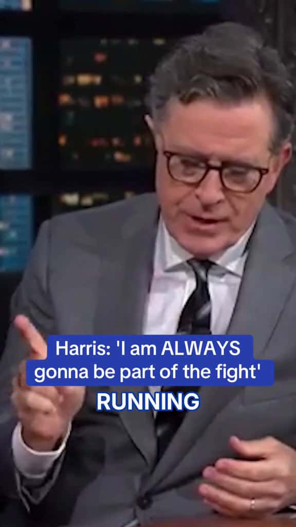 Cover for Stephen Colbert hosted former Vice President Kamala Harris, who gave her first sit down interview of 2025. A dejected Kamala Harris has blamed a 'broken system' for her decision not to run for Governor of California. Harris was...