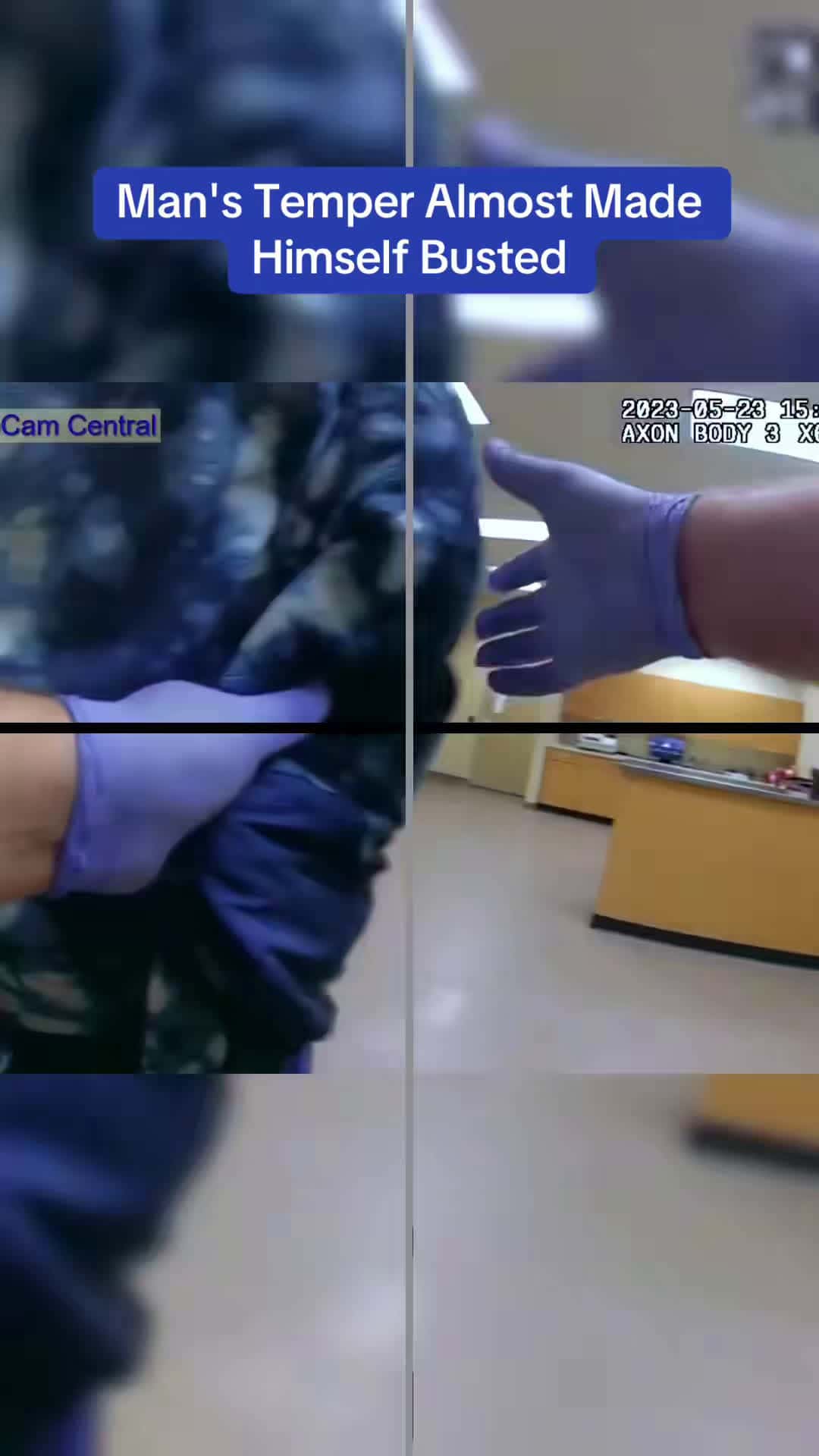 Cover for Man's Temper Almost Made Himself Busted #bodycam 