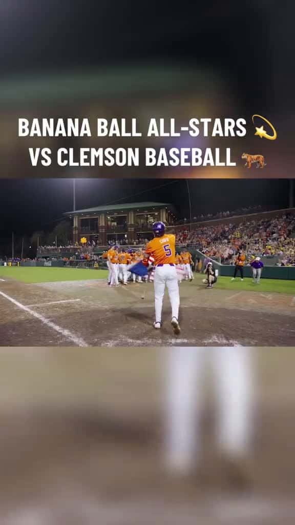 Cover for WHAT A GAME  The first ever bananaball All-Star team took on ClemsonBaseball in a 09311 #shortvideos