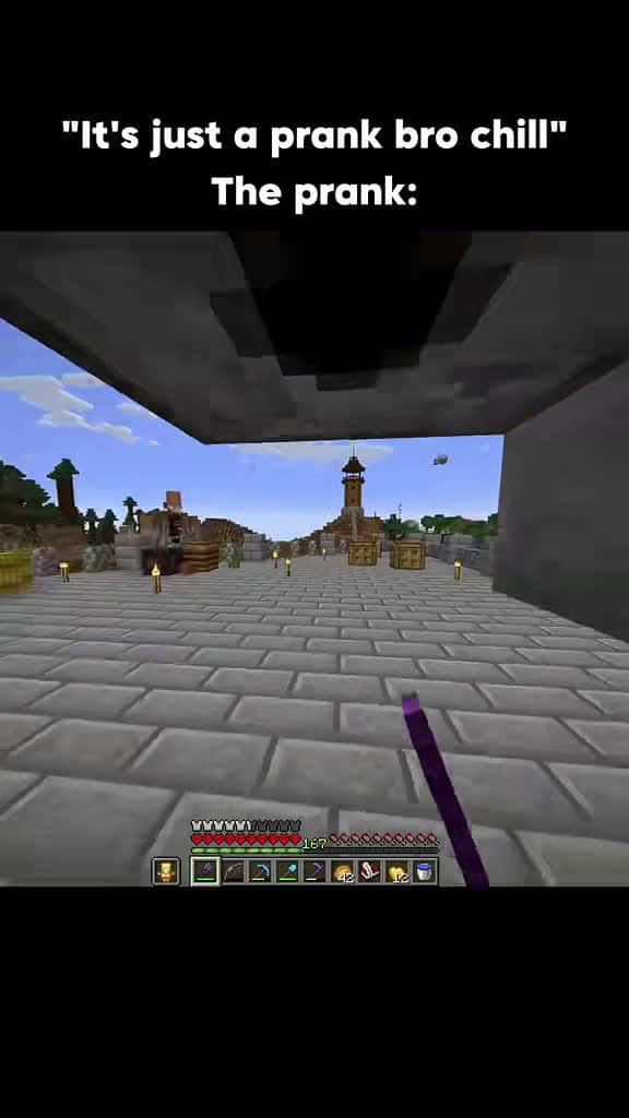 Cover for When your Minecraft prank goes wayyy too far... 💔 #Minecraft #minecraftmemes #minecraftupdate