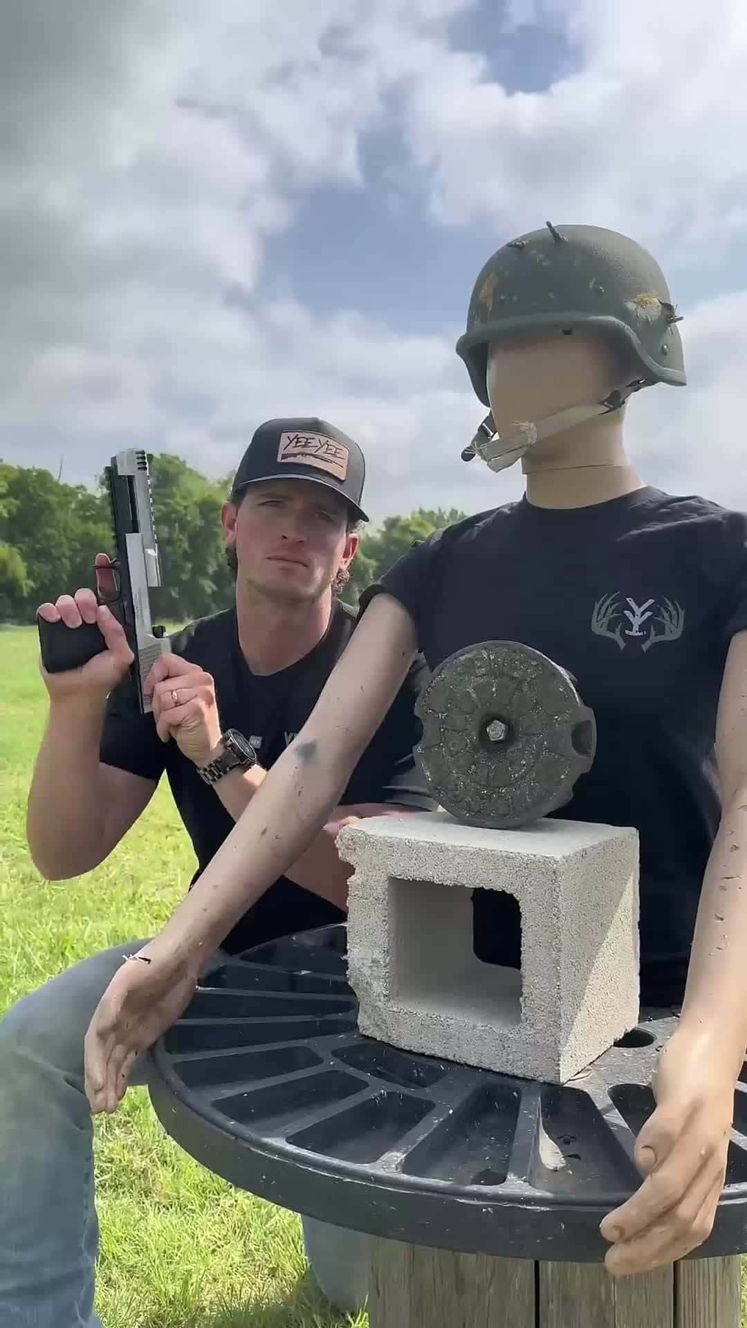 Cover for Are sewer lids bulletproof?  #funniestvideoonmyphone  #firstvideochallenge  #caughtoncamera  #oddlysatisfying  #foryou  #scoopz