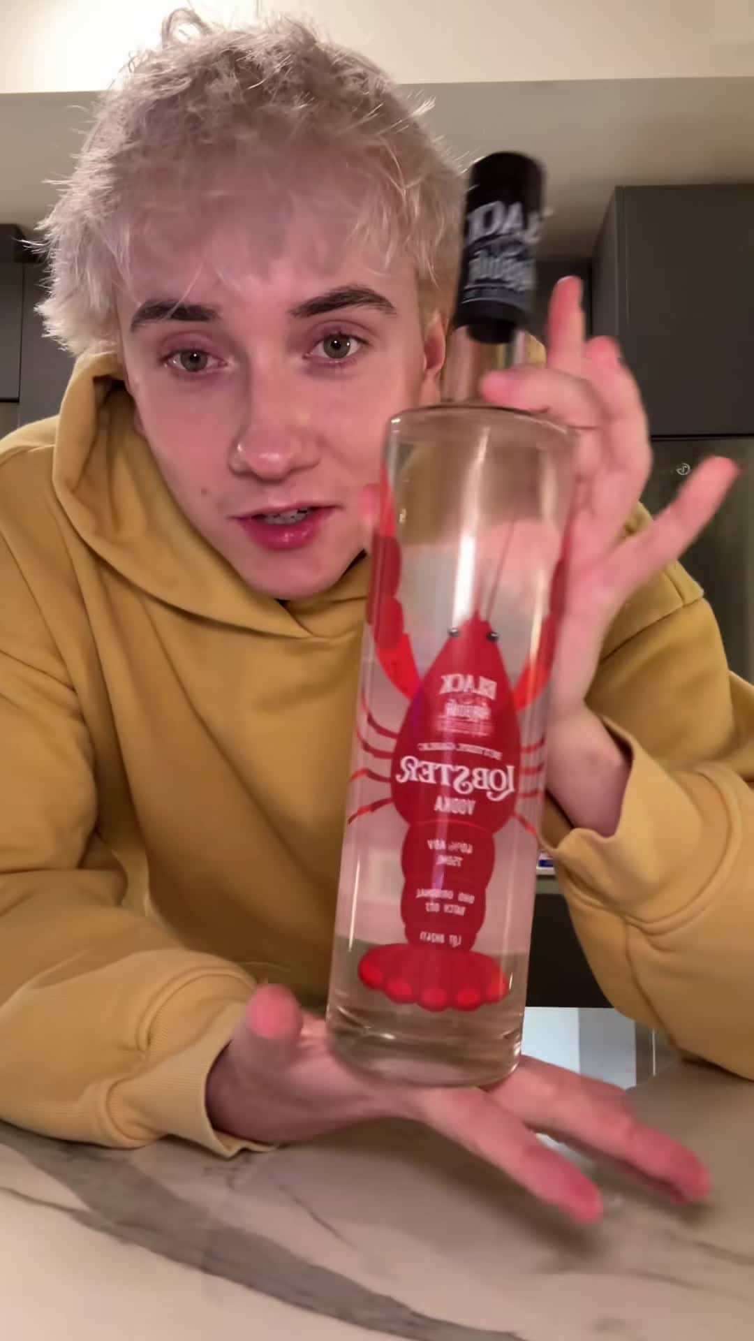 Cover for Lobster garlic butter flavoured vodka 🫣
