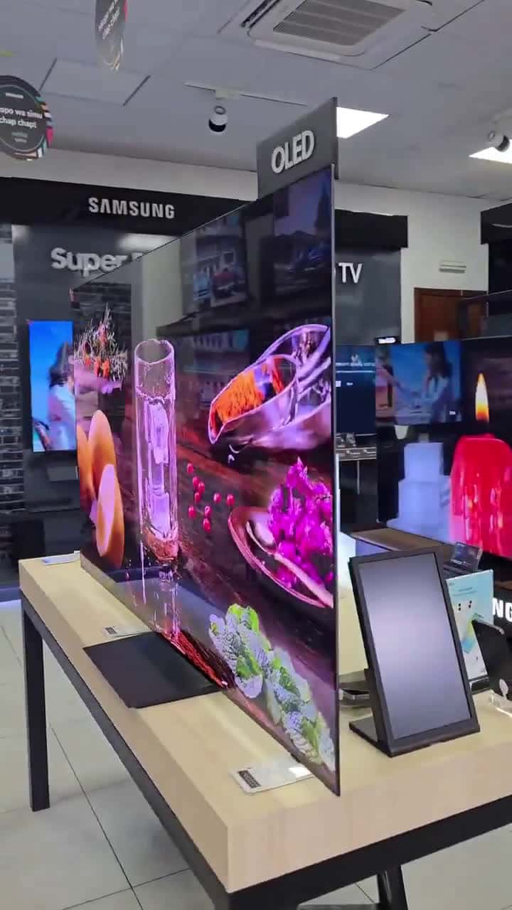 Cover for #CaughtOnCamera World’s thinnest OLED panel by SAMSUNG #explore #fyp