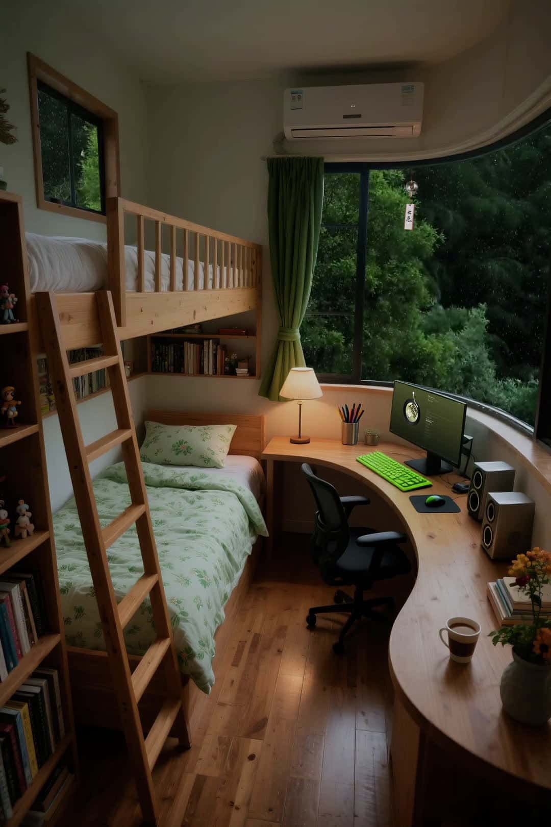 Cover for AIdreamspace! Bunk bed love - how long? With whom? #DreamyRoom#CozyNook#AIvideo#LivingGoals