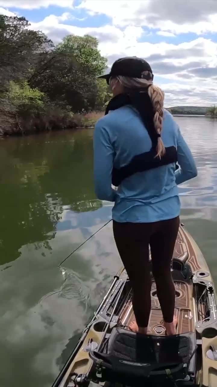 Cover for This cast DESERVED this bite! 😳😳 full video on my channel (most recent) #bassfishing #girlswhofish #fishing #fish #fyp #foryou #viral #viralvideo #trending 