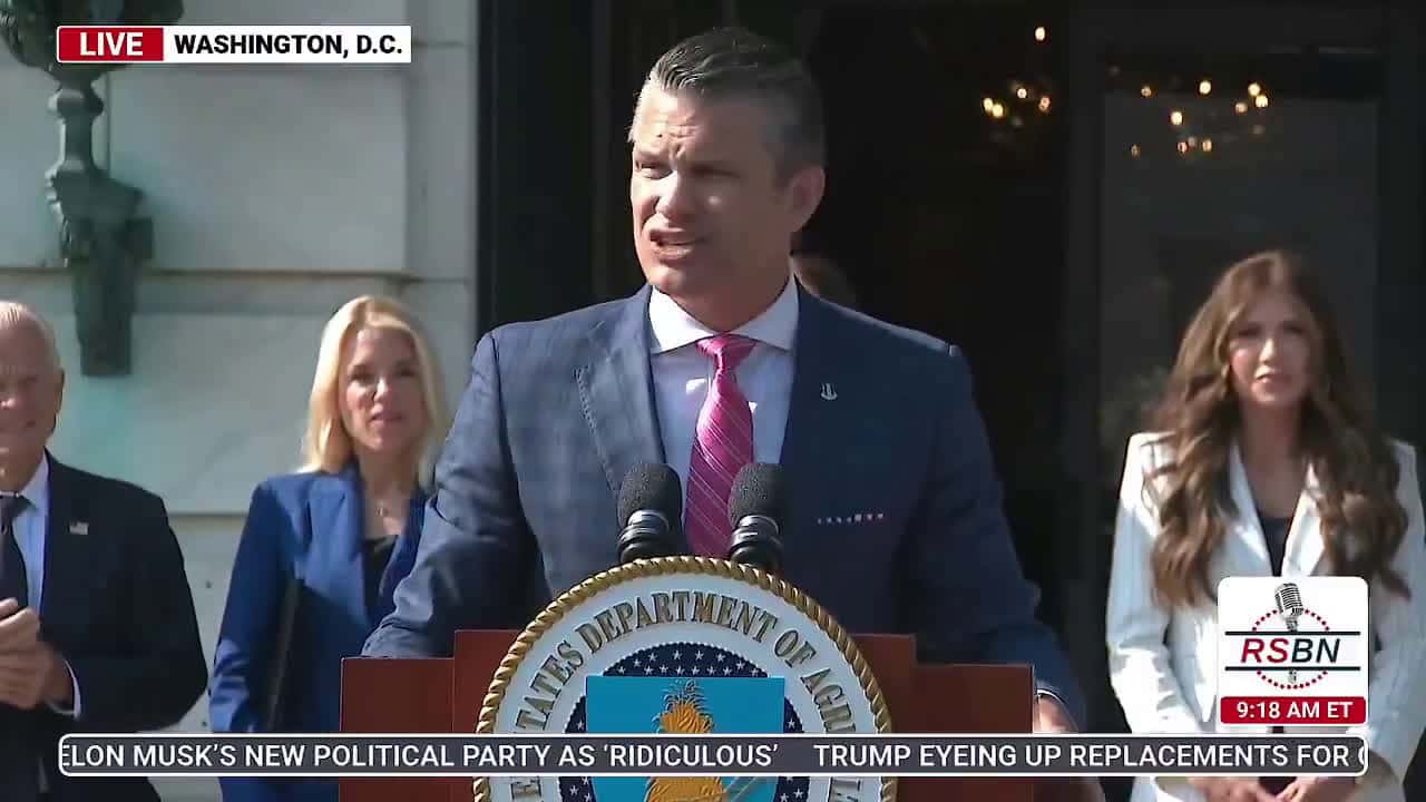Cover for 🚨 BOOM! PENTAGON LAUNCHES OPERATION LAND SHIELD: SECDEF HEGSETH MOVES TO SEIZE CCP-CONTROLLED FARMLAND NEAR U.S. MILITARY BASES — NATIONWIDE PURGE UNDERWAY [VIDEO]🔥 Pentagon launches Operation Land Shield — Defense Secretary P