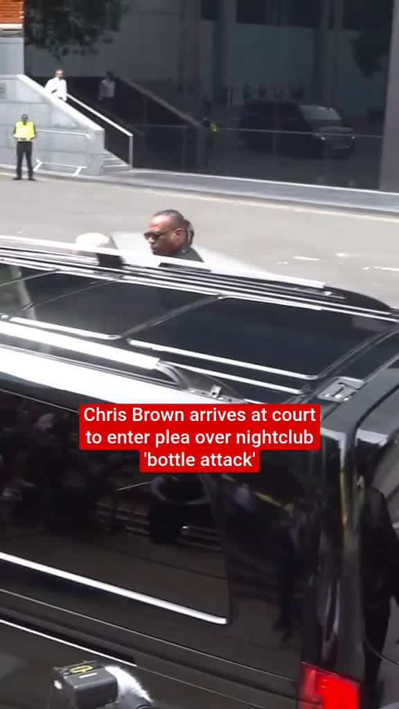 Cover for Chris Brown's Not Guilty Plea in Bottle Assault Case