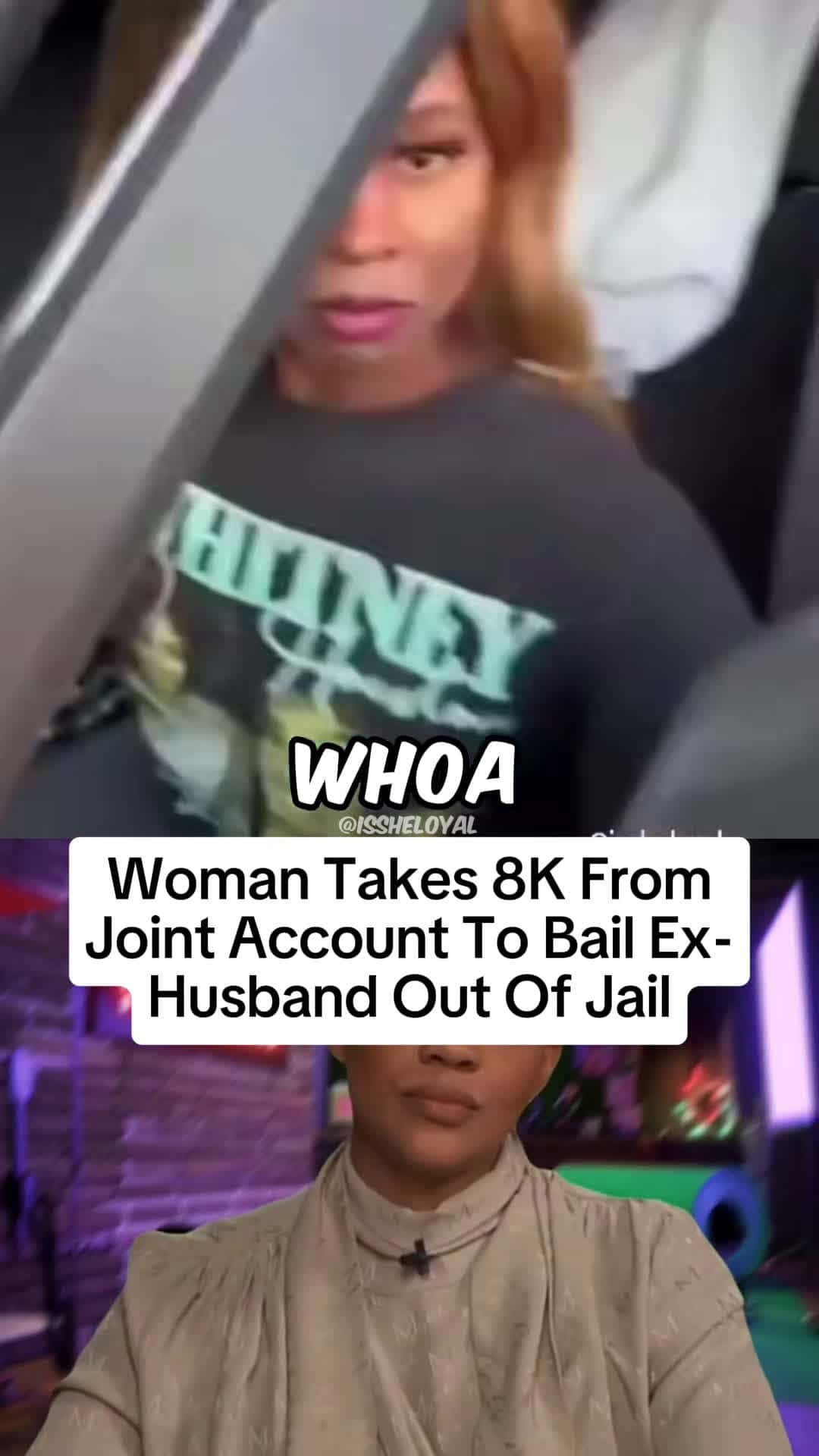 Cover for #UnpopularOpinion Woman takes 8K from joint account to bail ex husband out of PRISON