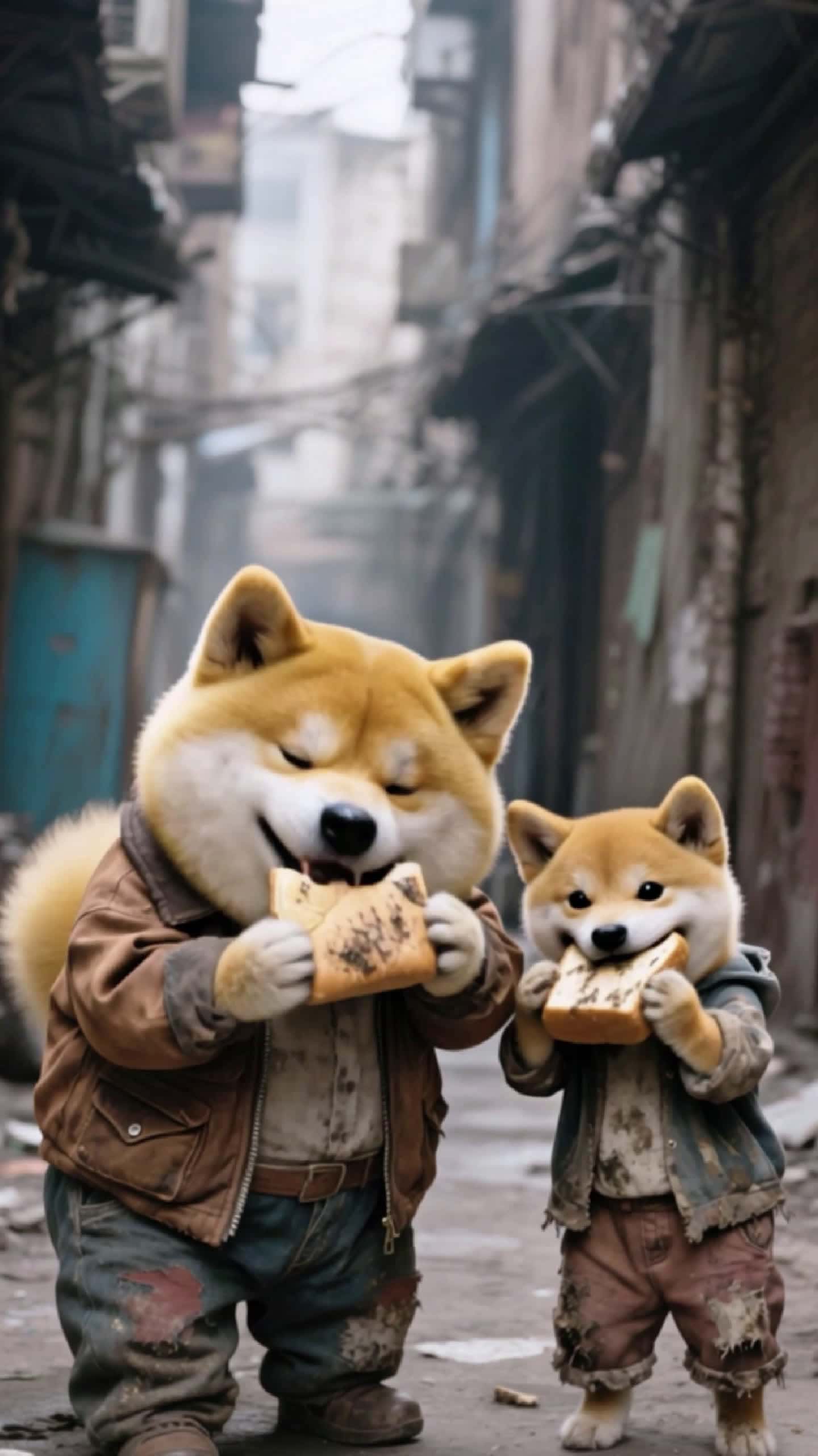 Cover for AI-generated. Dog Spy's Risky Steal for His Baby 🐾💛 #ai #dogadventure #animation