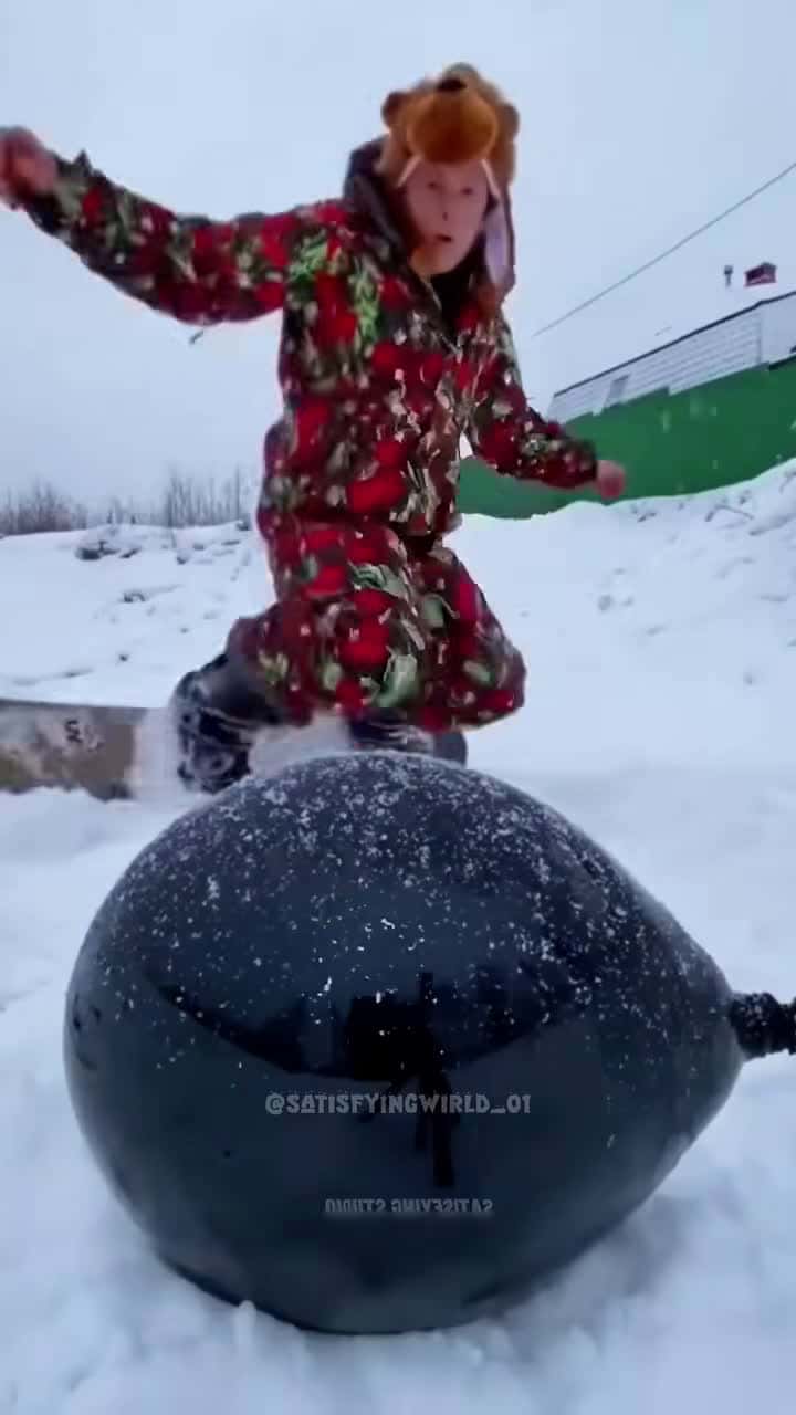 Cover for Satisfying Snow world ASMR Video #foryou #viral #snow #satisfying #relaxing #fyp