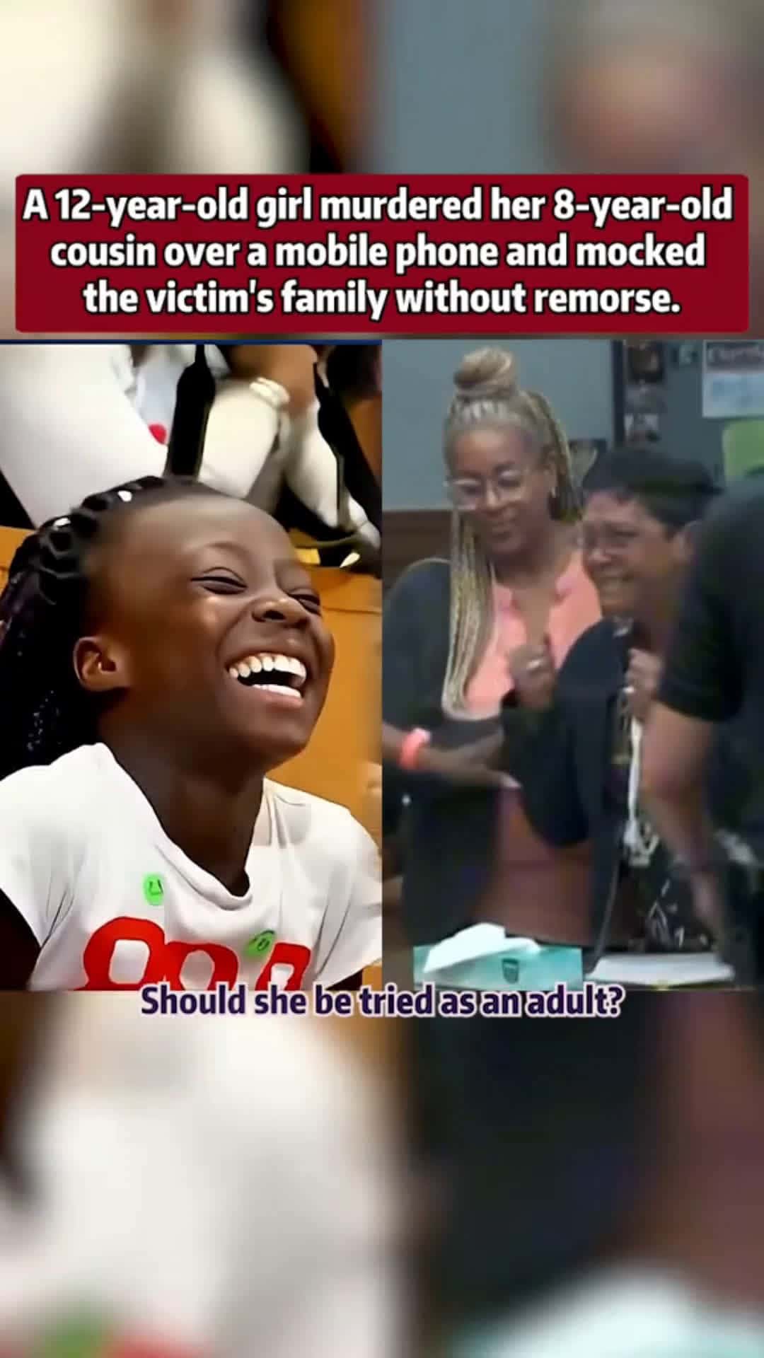 Cover for A 12 year old girl murdered her 8 year old cousin over a mobile phone and mocked the victim's family without remorse . #truecrime #crime #scoopz #fyp #police #policeofficer 