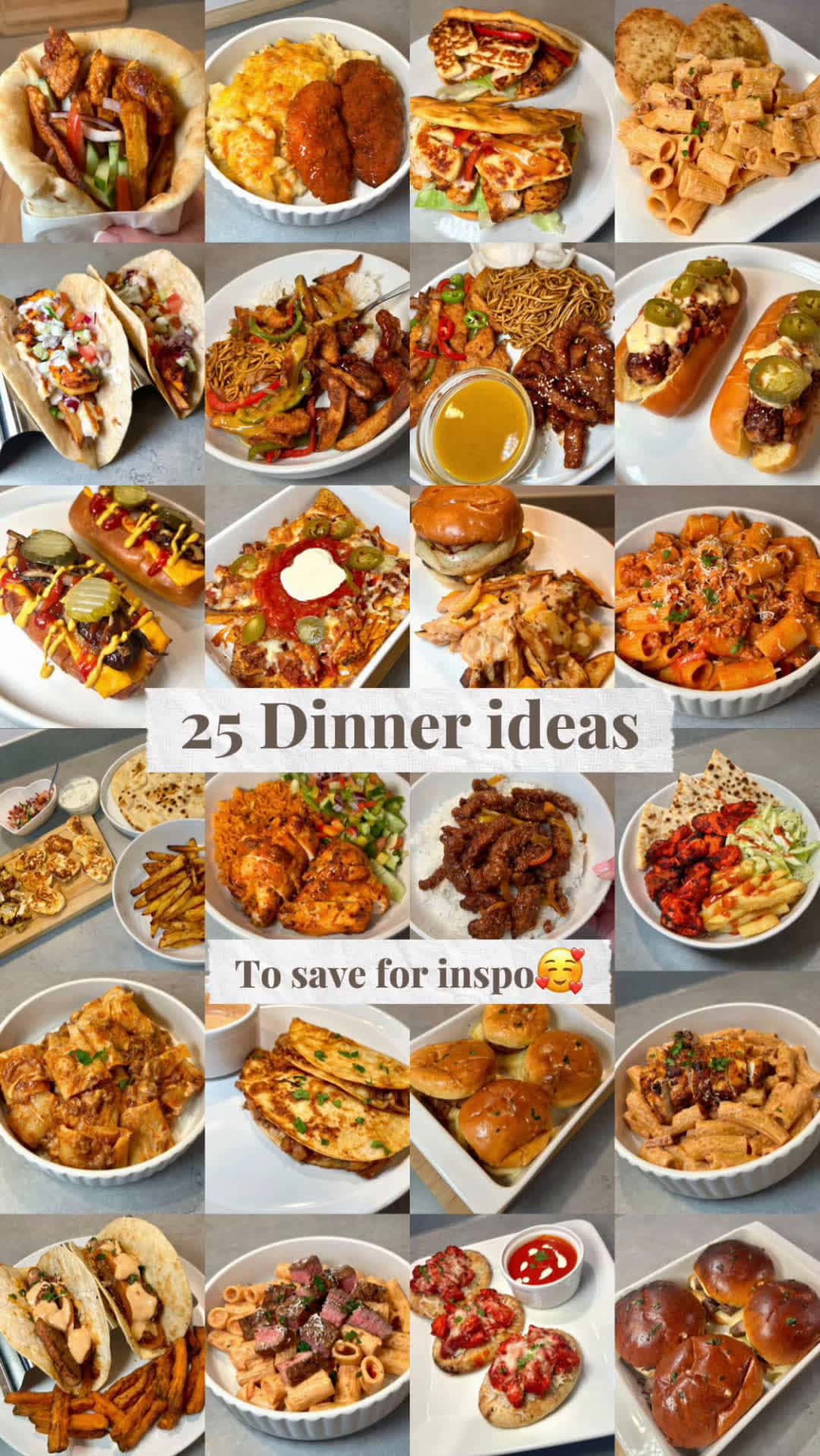 Cover for #dinnerideas 