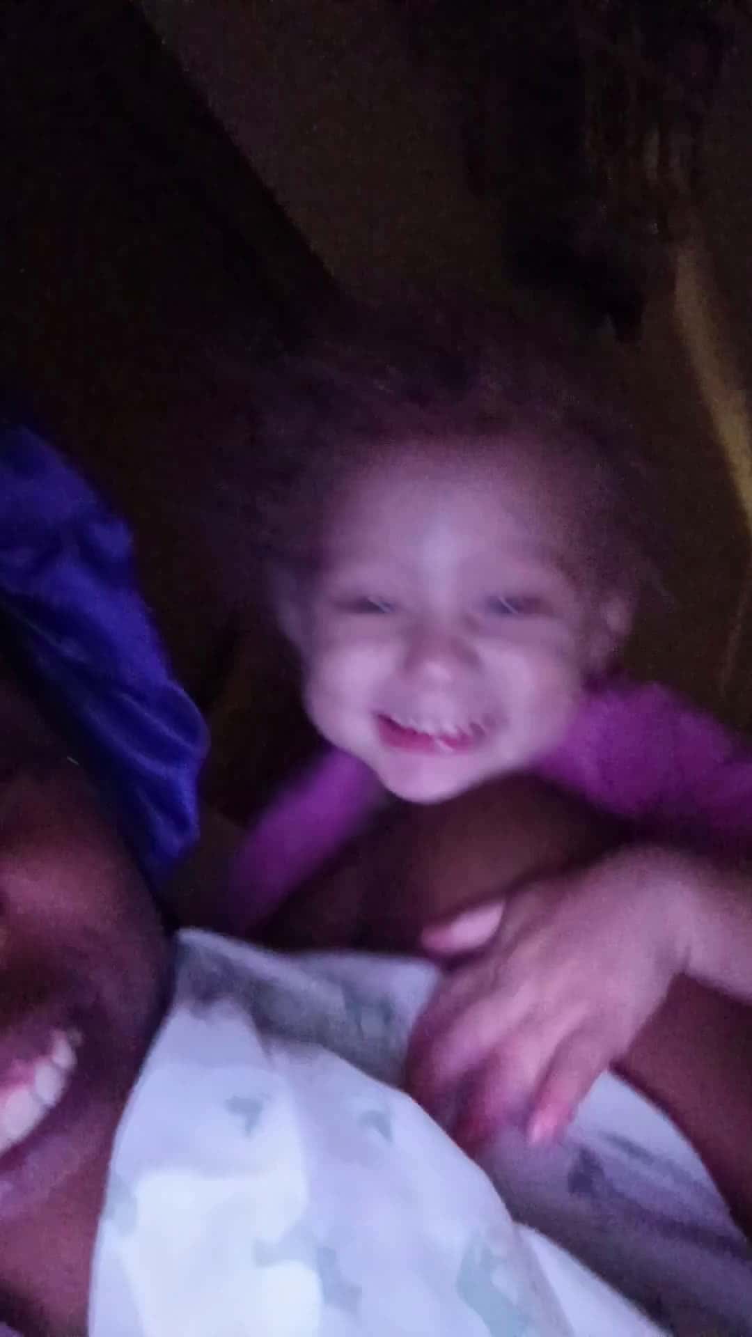 Cover for Mind you its 130am 😫 She so funny though 😅 #grandbaby #funny #biracial 
