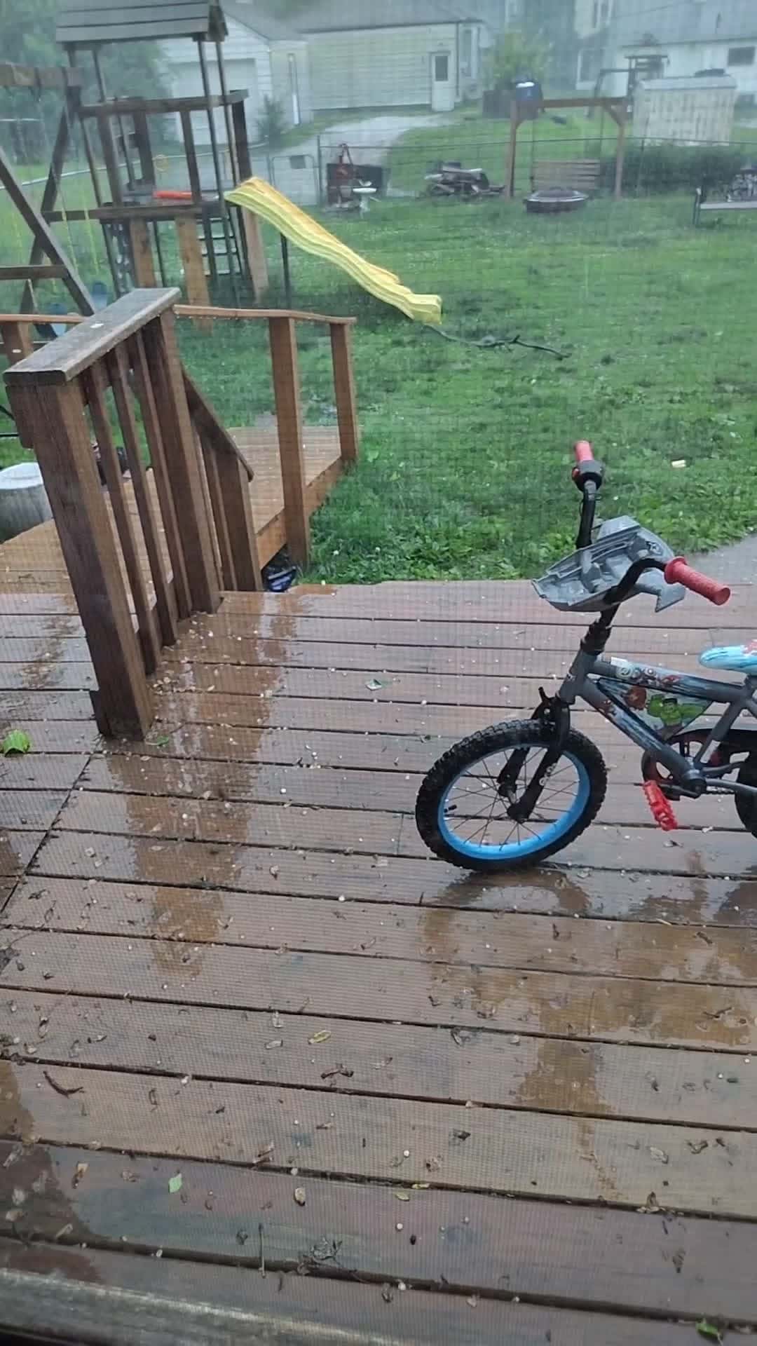 Cover for nice little hail #indiana #weather #storms #hail #share #staysafe 