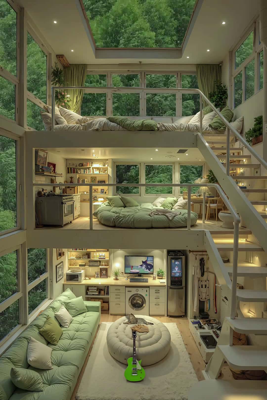 Cover for AI-generated: A serene and romantic cabin in the woods like this – who’s the first person you’d dream of sharing it with? #RainyDays #CozyNook #CabinInTheWoods #DreamHome #ai