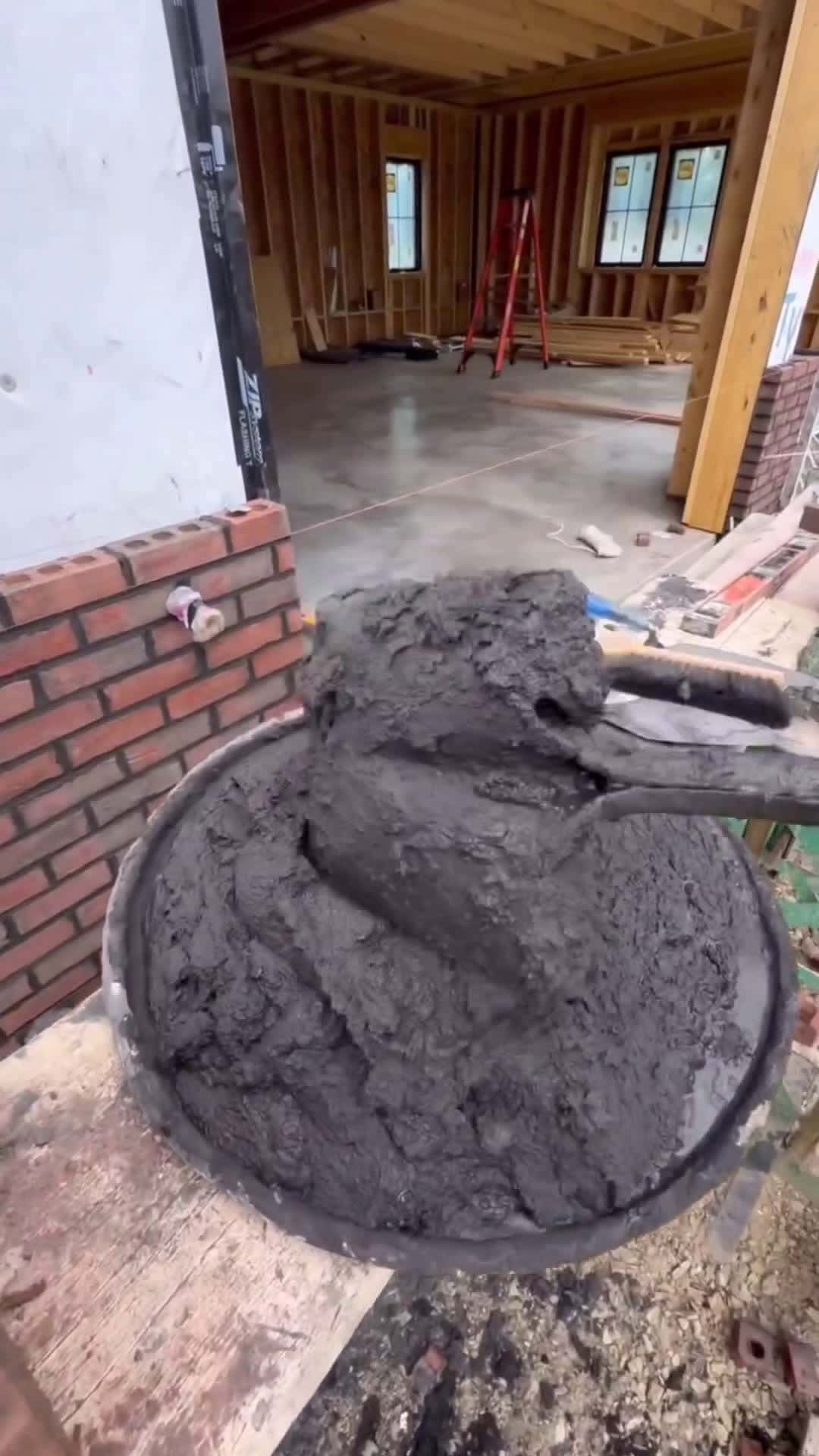Cover for Laying Brick With Black Mortar #build #howto #construction #masonry #diy #contractor