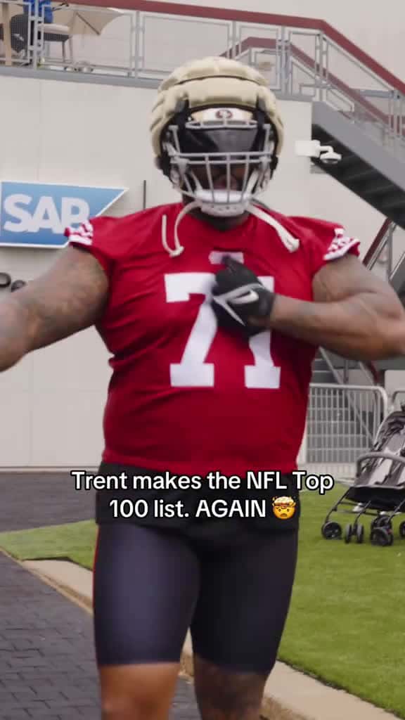 Cover for 12th time on the NFL Top 100, no big deal 🦍 #trentwilliams #nfltop100 #NFL  created by San Francisco 49ers with Burning Man’s Drake style/HIPHOP beat(1491552)