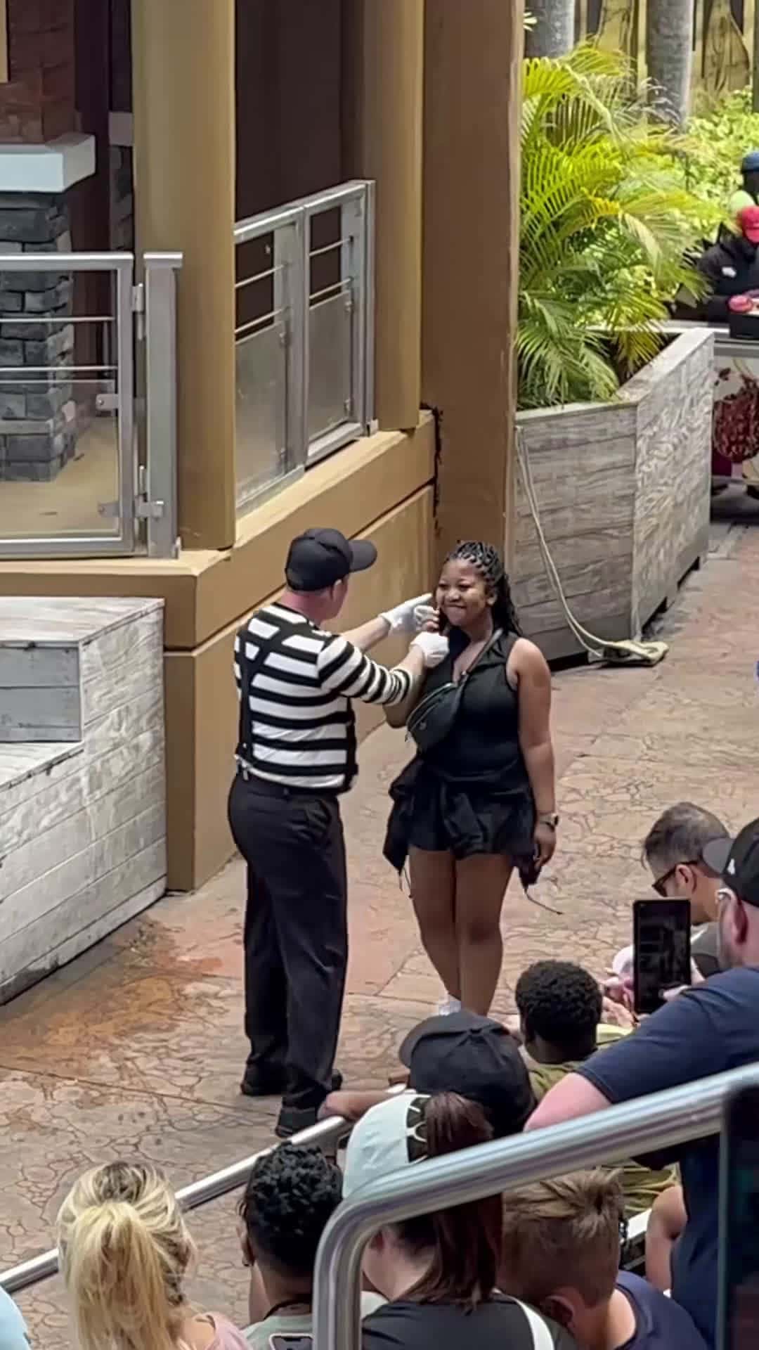 Cover for #FirstVideoChallenge surprising ending. Tom's friend Rob mime SeaWorld 