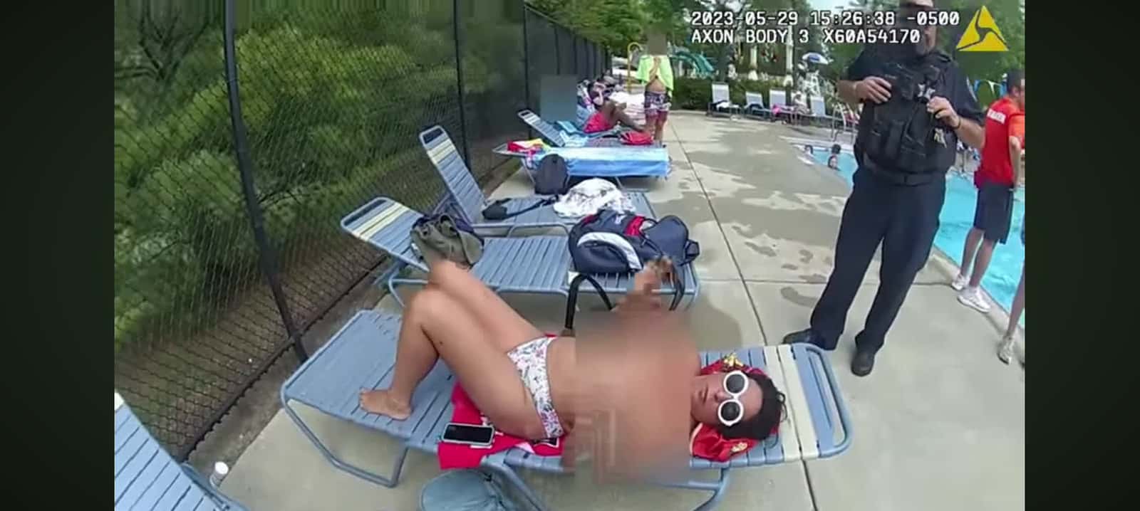 Cover for Entitled Pool Karen gone wild 
