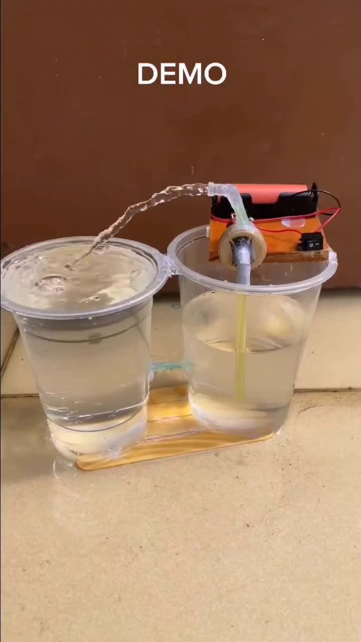 Cover for How to make a mini water pump #diy #fyp #foryou #viral #trending #craft