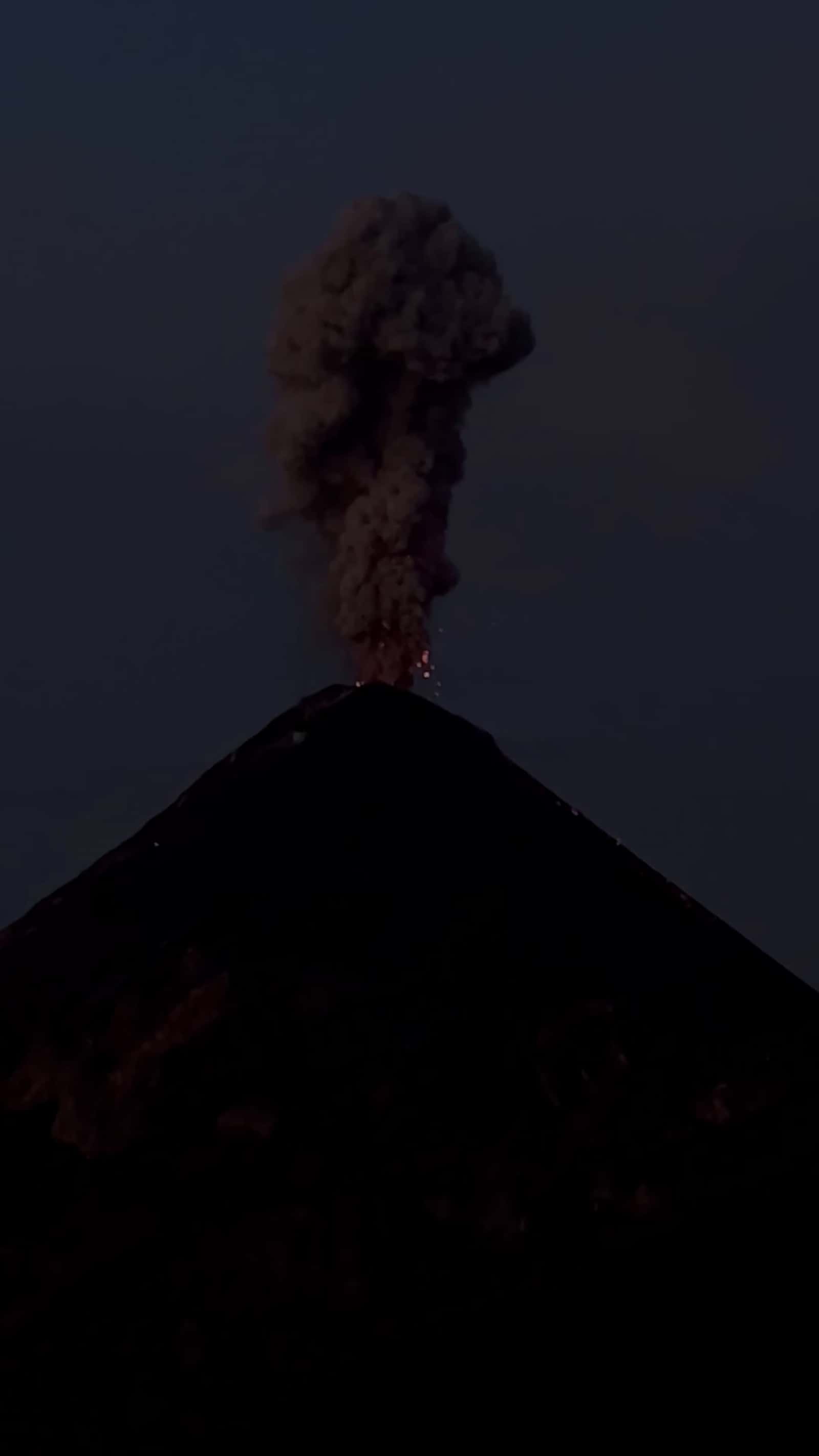 Cover for #CaughtOnCamera Ash Rises as Fuego Volcano Erupts.