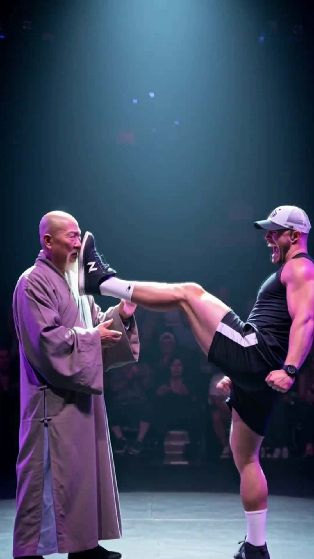 Cover for Insane AI Kung Fu move! Master, what is that? So powerful, teach me please! #MartialArtsPro #EpicSkills #DopeMoves #AIvideo #ViralFitness