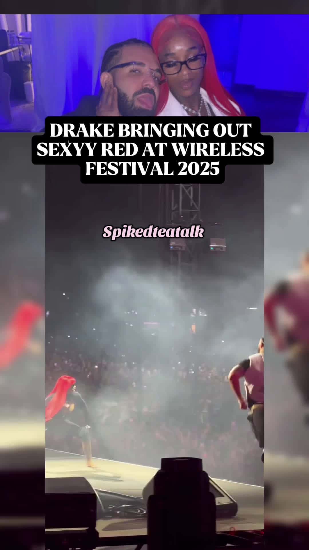 Cover for #DRAKE BRINGING OUT #SEXYYRED AT WIRELESS FESTIVAL 2025 #spikedteatalk #viral #fyp