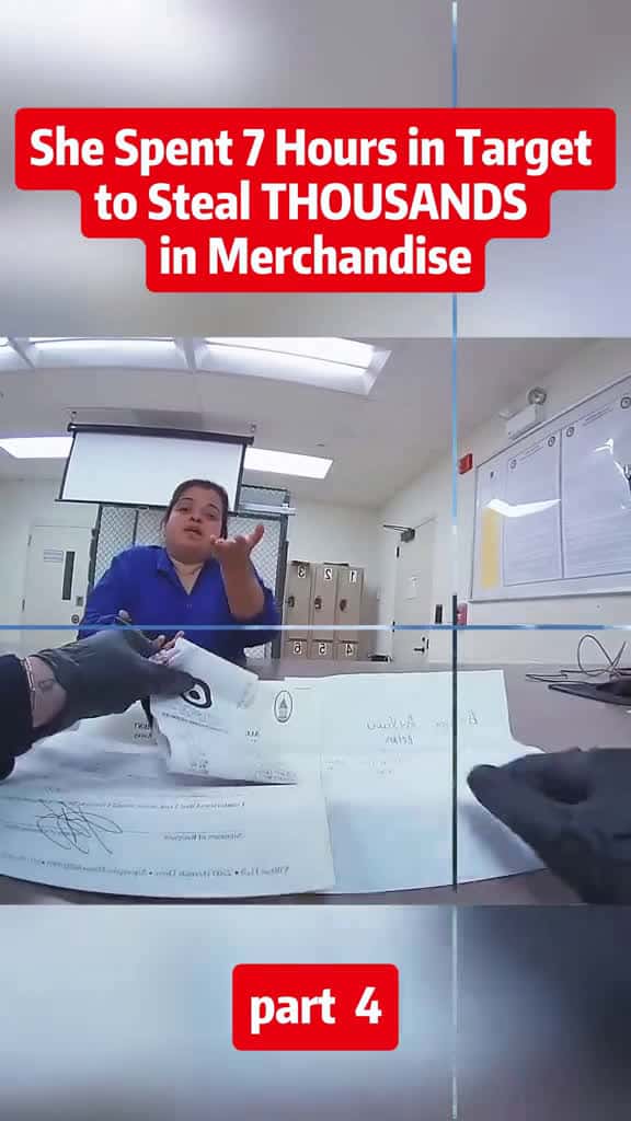 Cover for She Spent 7 Hours in Target to Steal THOUSANDS in Merchandise #cops #police #policeofficer #viral  #scoopz 