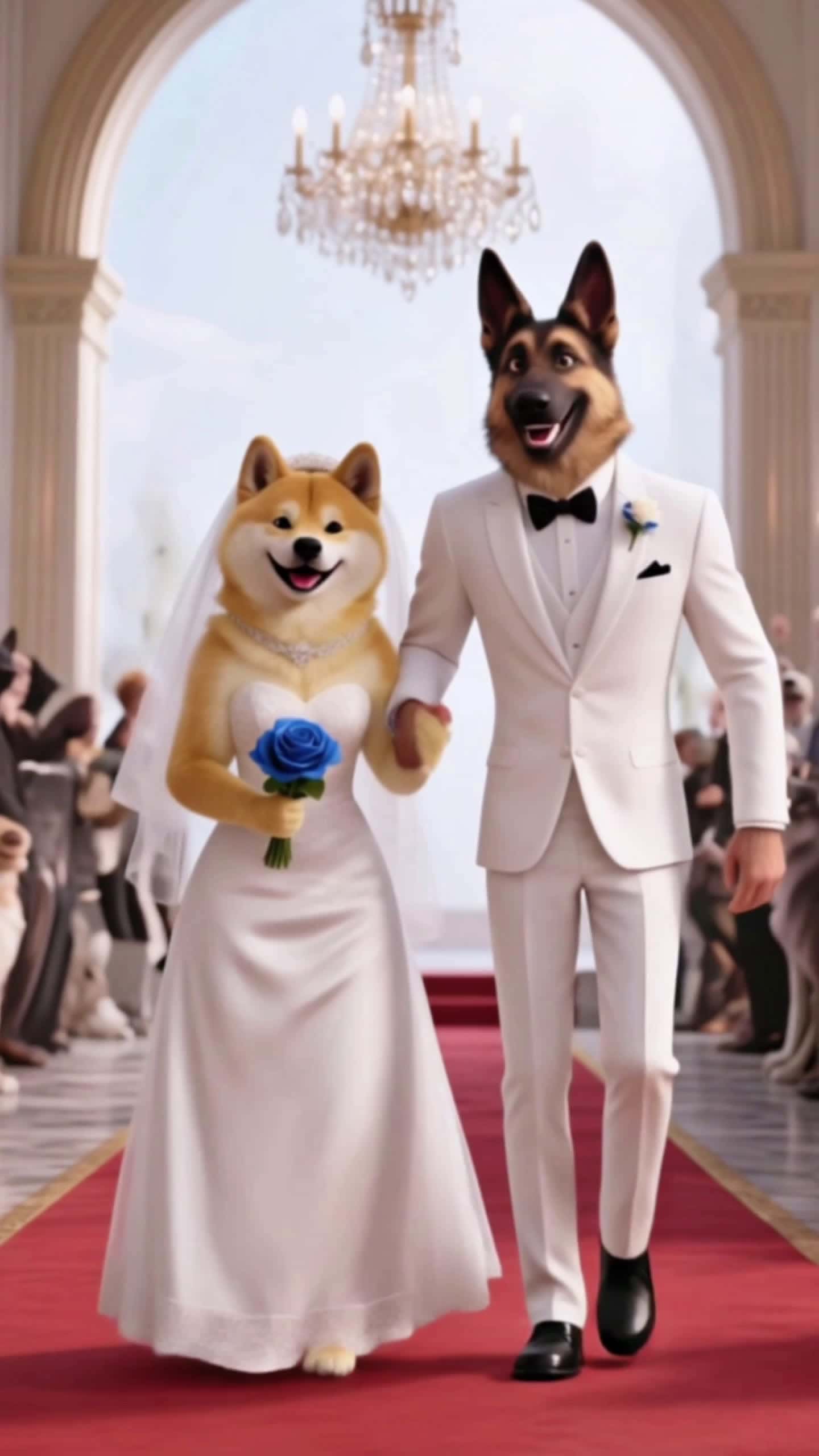 Cover for AI-generated. Shiba’s wedding shock: time travel revenge story 🐶💔 #ai #petstory #animated