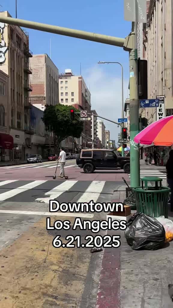 Cover for A peaceful protest in DTLA 🌿✌️ #DTLA #PeacefulProtest #ImmigrantRights
