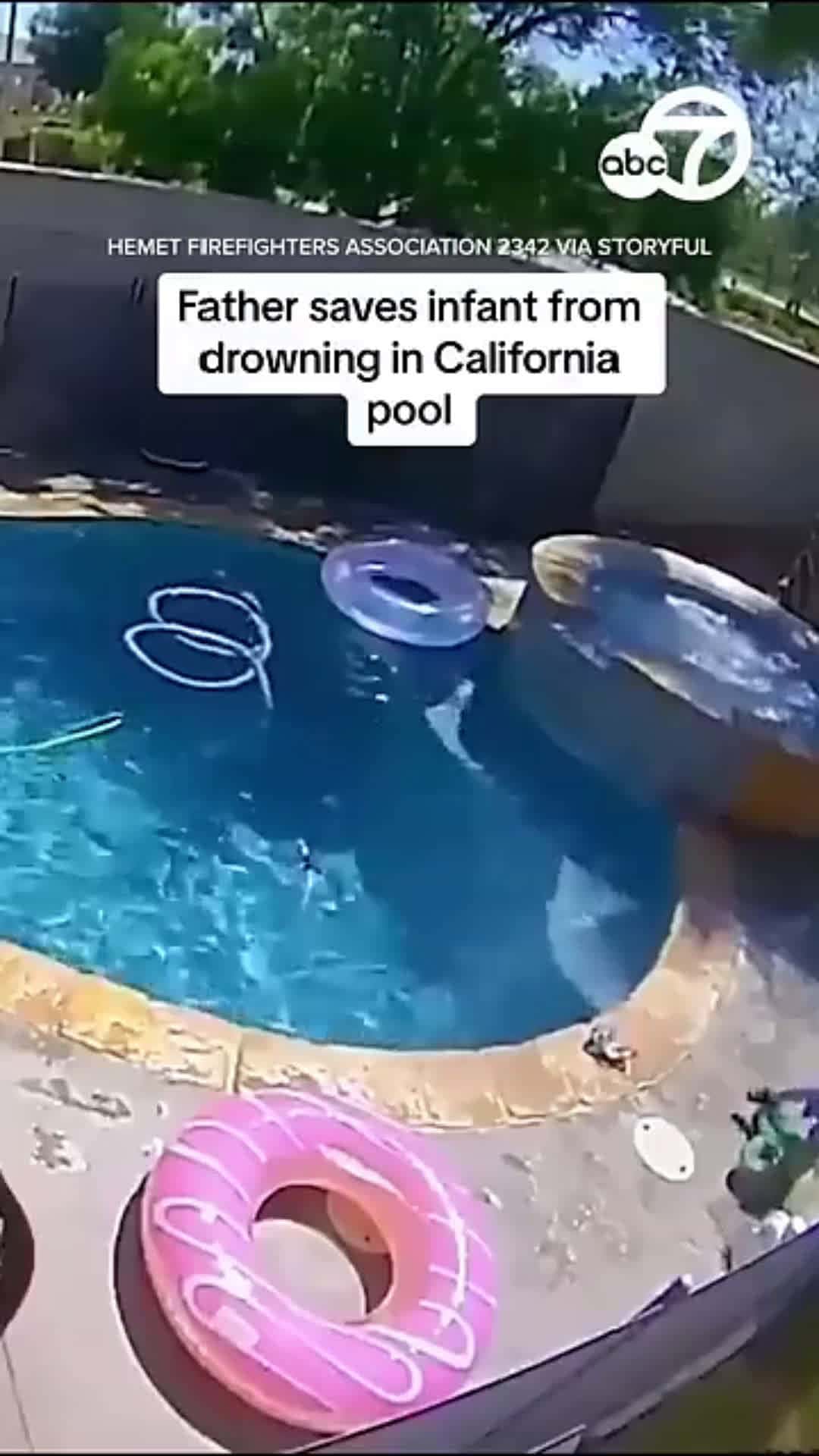 Cover for Father saves Infant From Drowning In A Swimming Pool #foryoupage #follow #foryou #scoopz #shorts #fyp 
