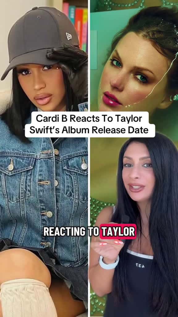 Cover for Cardi B Reacts To Taylor Swift’s Album ‘The Life Of A Showgirl’ Releasing After Hers #taylorswift #cardib #cardi #amithedrama #thelifeofashowgirl #lifeofashowgirl   #newheights #newheightspodcast #taylornation #swifties #ririst...