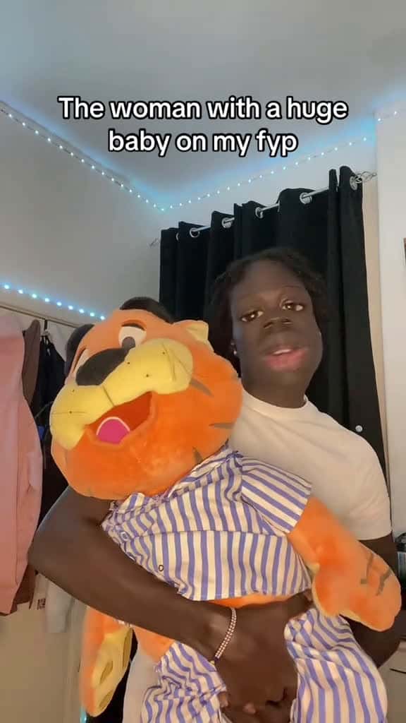 Cover for The baby is already half her size God bless fyp viral video funny fyptiktok southsudantikt 41541 #trending