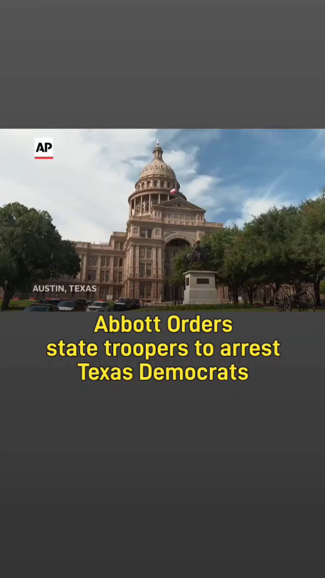 Cover for Abbott orders state troopers to arrest Texas Democrats who left the state #Abbott #orders #state #troopers #arrest #Texas #Democrats #who #left #state