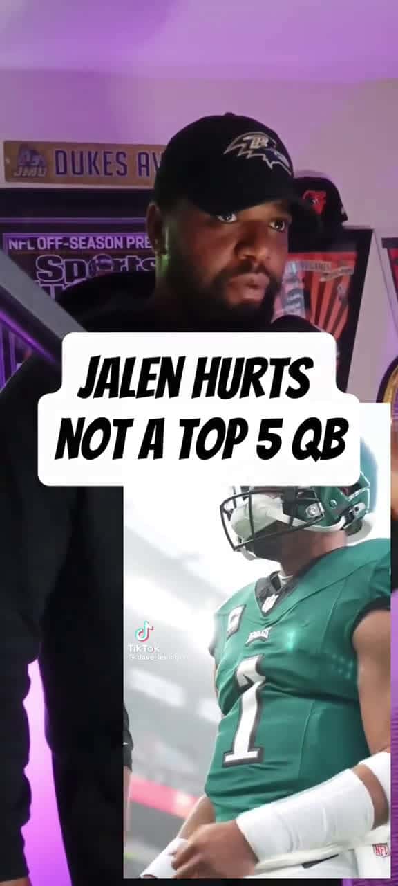 Cover for Jalen Hurts is NOT A TOP 5 QB even with a SUPERBOWL MVP!! #NFL #football #espn #eagles #eaglesnation  created by Scott Noble with Scott Noble’s original sound