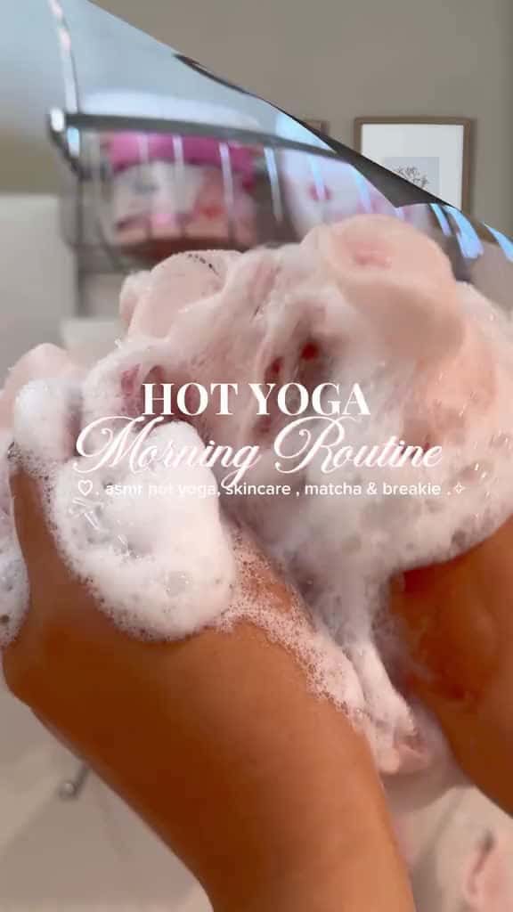 Cover for Hot yoga morning  Happy Monday girlies  Spend a cozy morning  take a hot yoga cla 65439 #followMe