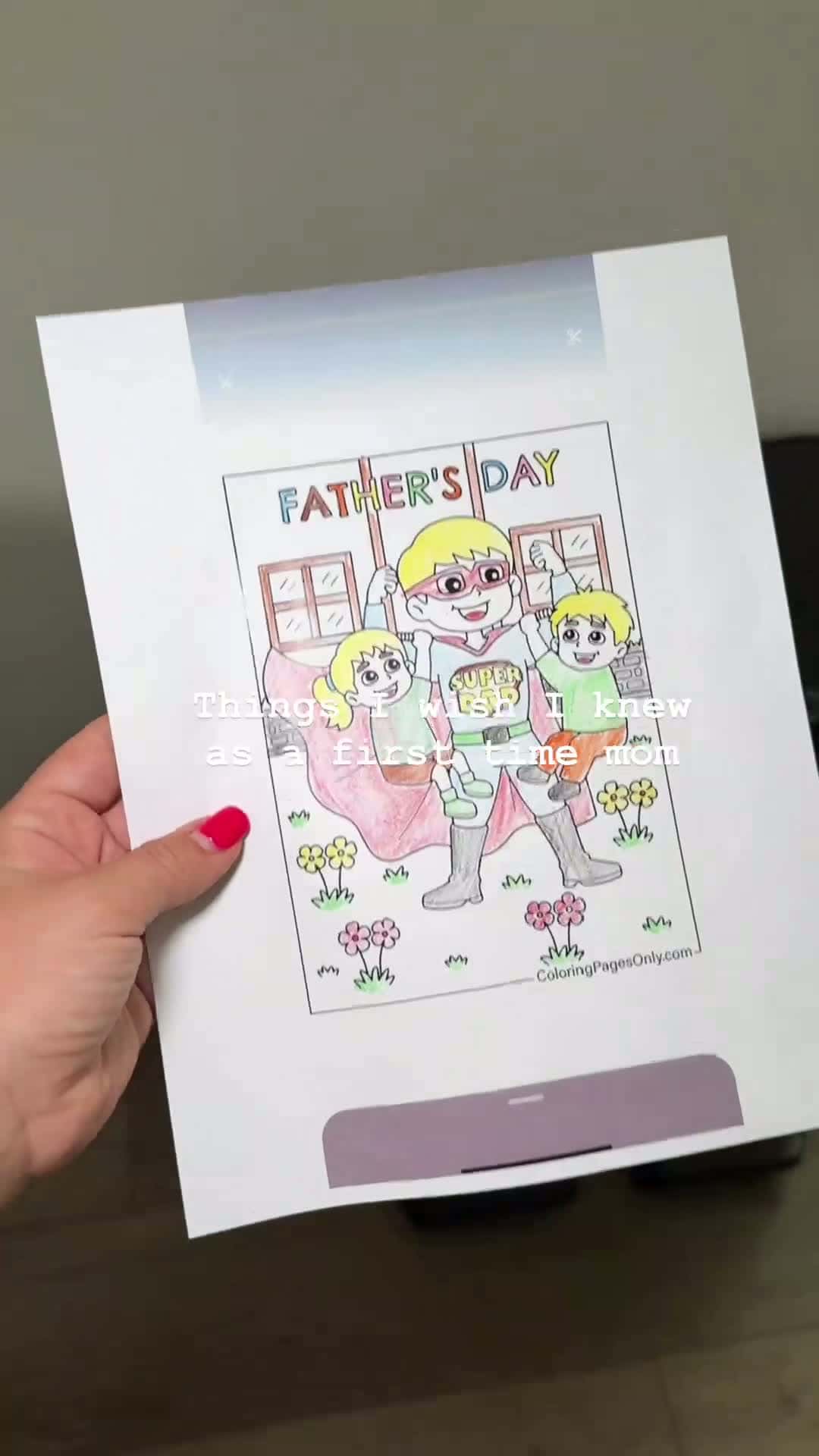 Cover for Never throw away children’s drawings again, can be a great gift! 🥹 mom m   fathersday r giftideas t  diy y