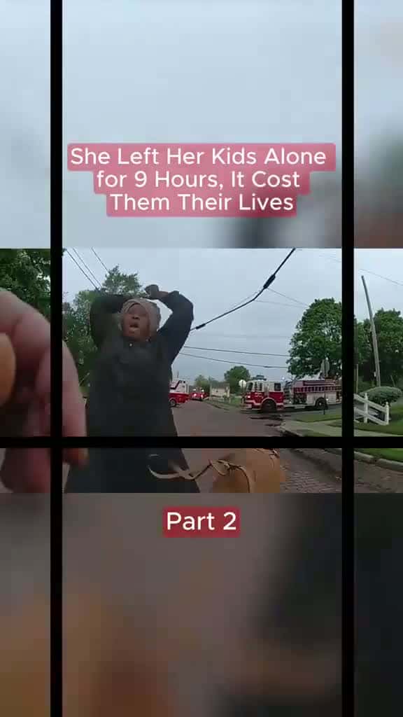 Cover for She Left Her Kids Alone for 9 Hours, It Cost Them Their Lives #bodycam #copsoftiktok #crime #foryoupagе #police #cops #fyp