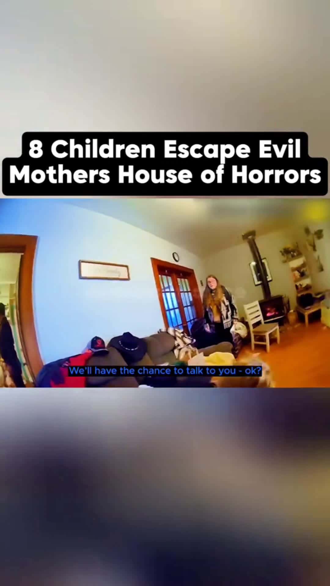 Cover for 8 children escape the evil mothers house of horrors #truecrime #crime #scoopz #fyp #truecrimestories #police #policeofficer #viral #cops 