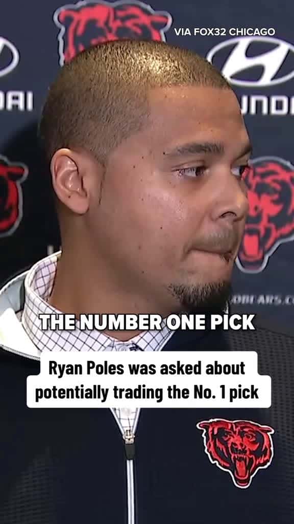Cover for Bears GM Ryan Poles on potentially trading the No. 1 pick FOX 32 Chicago ryanpoles fyp chi 92331 #america
