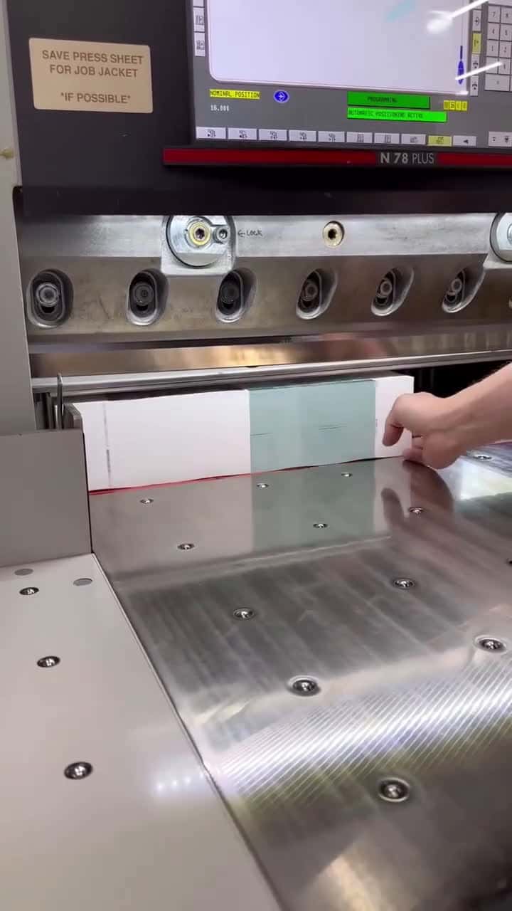 Cover for Watch this insanely satisfying paper cutter in action! ✂️ #Satisfying #OfficeHacks #Cutting