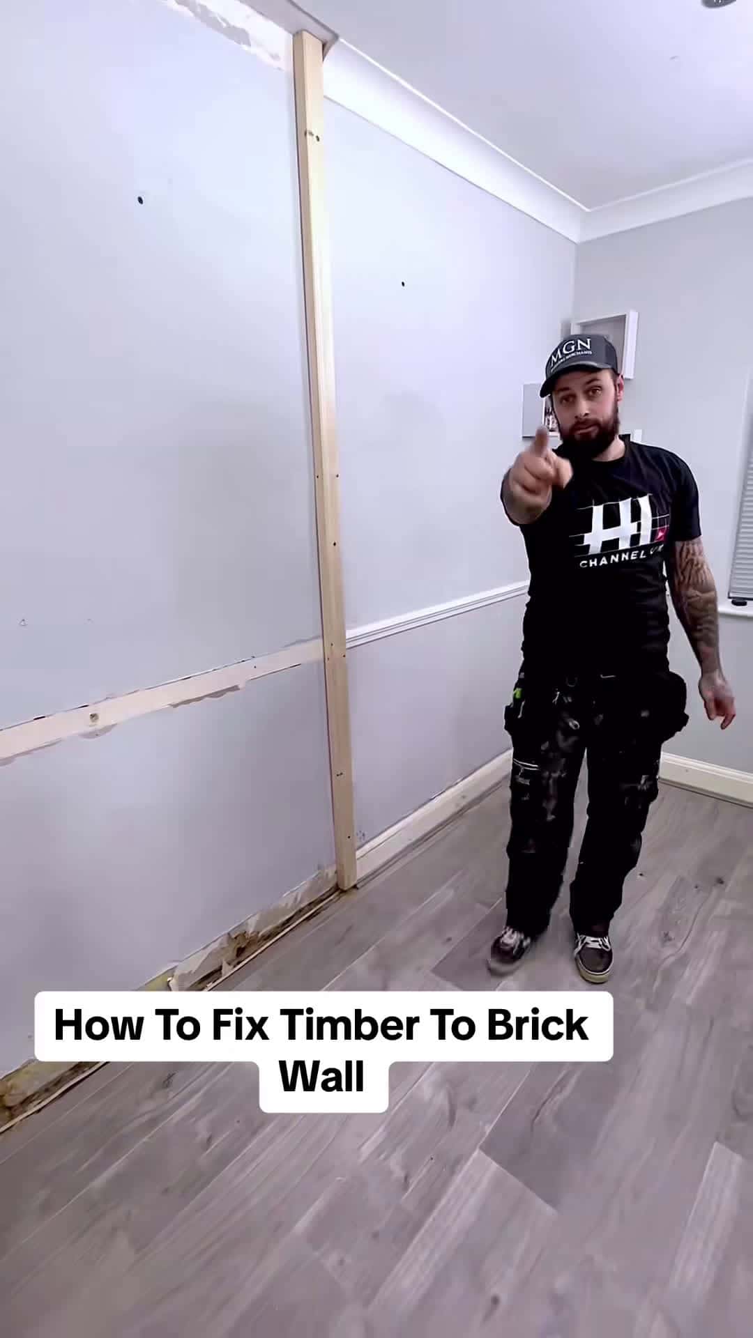 Cover for How To Fix Timber To Brick Wall #hack #lifehacks #how #howto #diy #do...