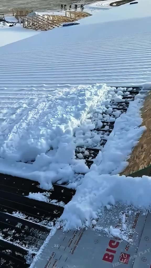 Cover for Snow falling on the roof satisfyling asmr snow fyp oddlysatisfying 80842 #shortvideosscoopz