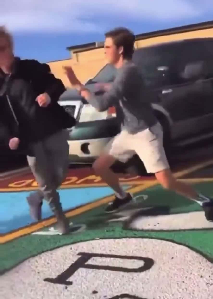 Cover for Dude gets knocked out while his girl watching